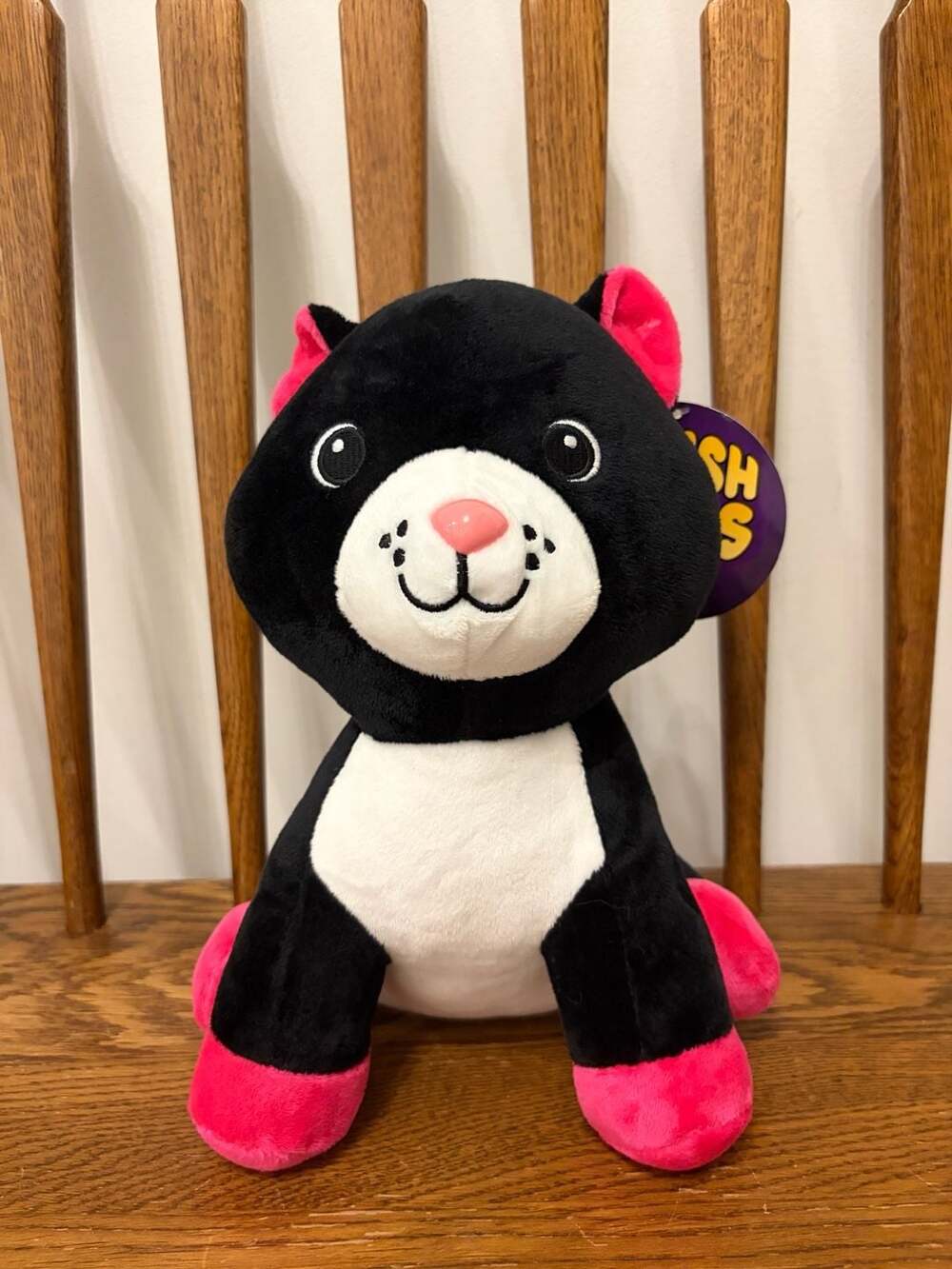 BMI Merchandise Plush Pals Black and White Cat Plush Toy 10 Inch